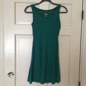 Teal Chevron Skater Sun Dress